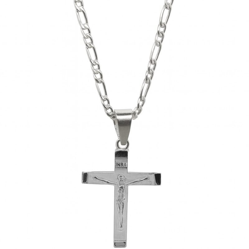 Cadena Cartier con Dije de Cruz Plata 925